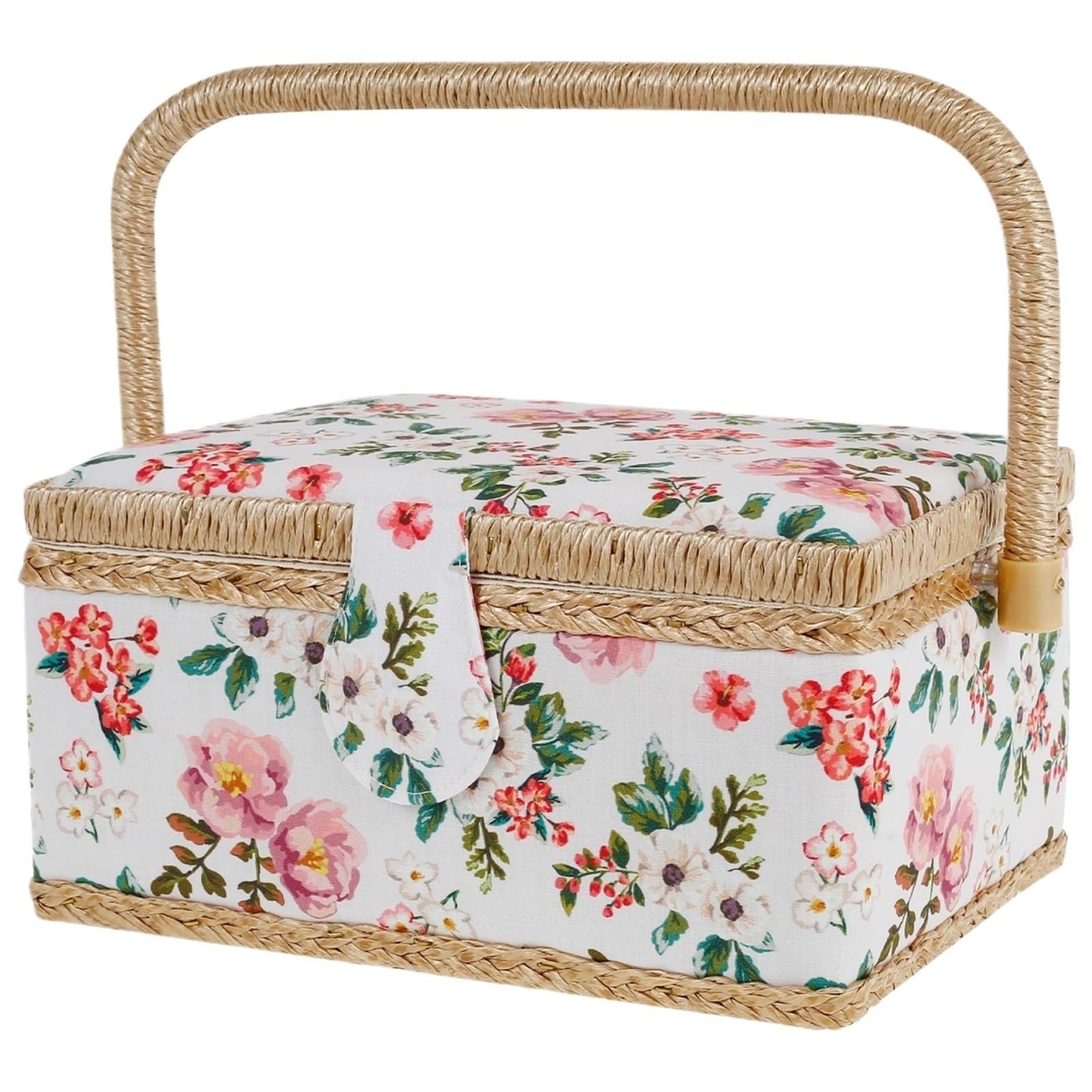 Sewing Basket With Removable Tray Practical
