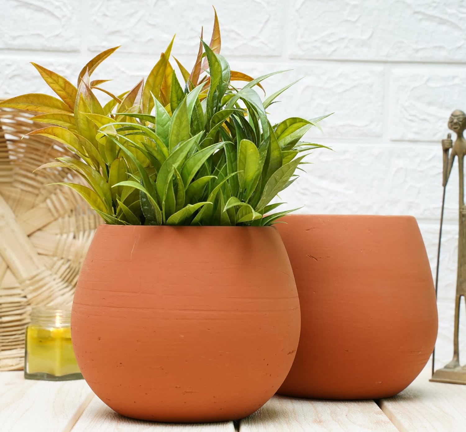 GOLD DUST Terracotta Pots for Plants, Gamla for Plants, Terracotta Pots