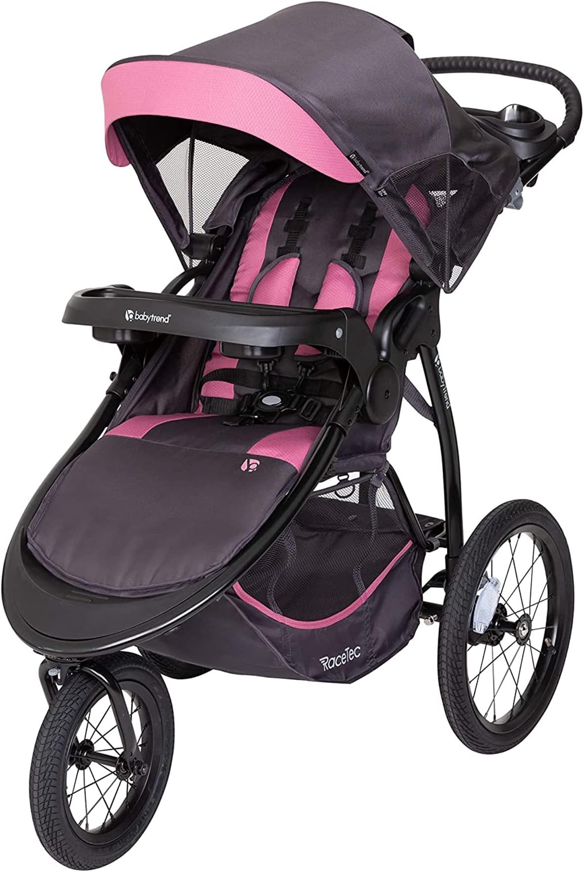 JG76D05A-Baby Trend Expedition Race Tec Jogger - Cassis - Pink - Jogging Stroller