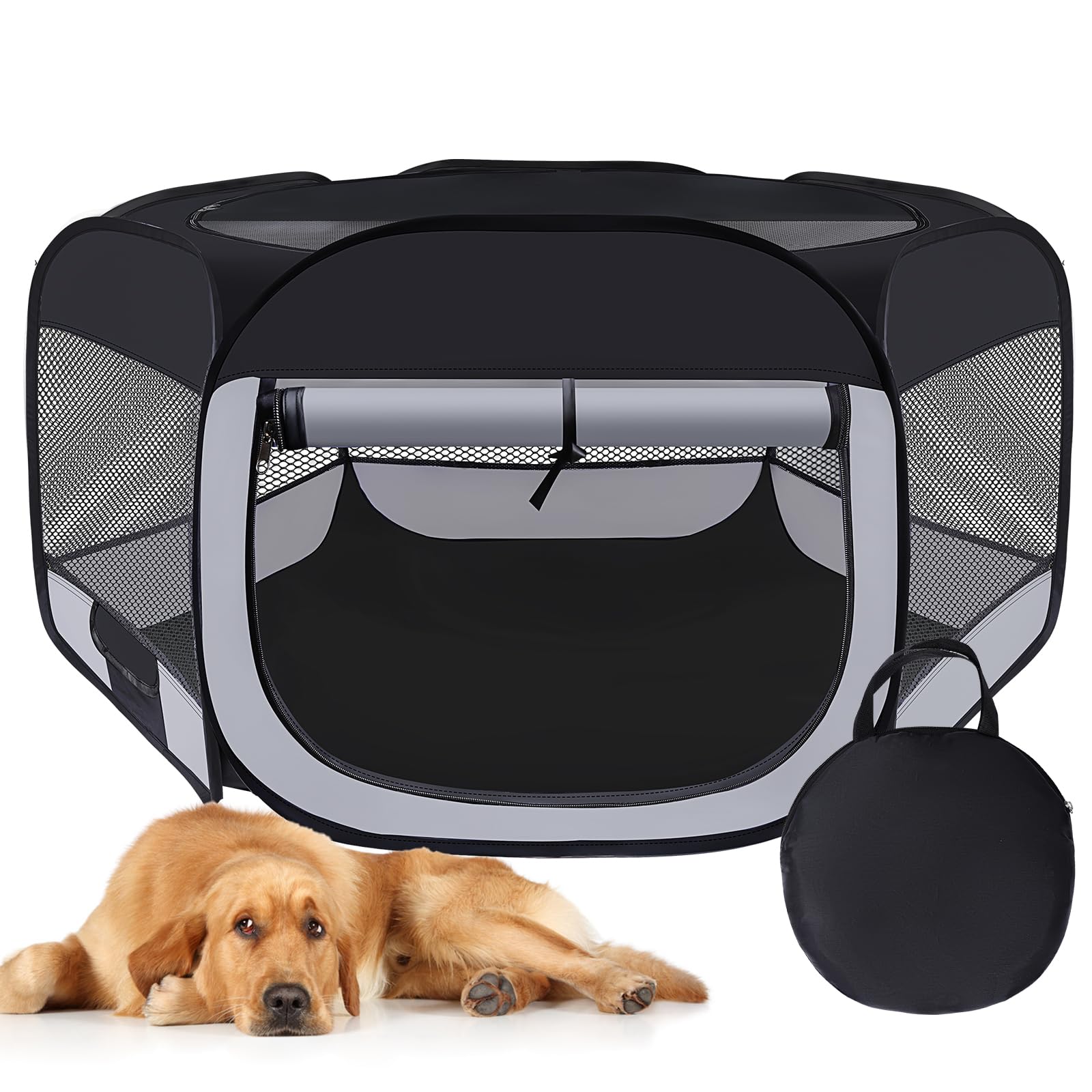 Dog Cat Playpen,Portable Pet Puppy Playpen,Rabbit Puppy Dog Play Pen for Indoors,Dogs Tent for Indoor Cats,Kitten Playpen,Collapsible Small Cats Crate