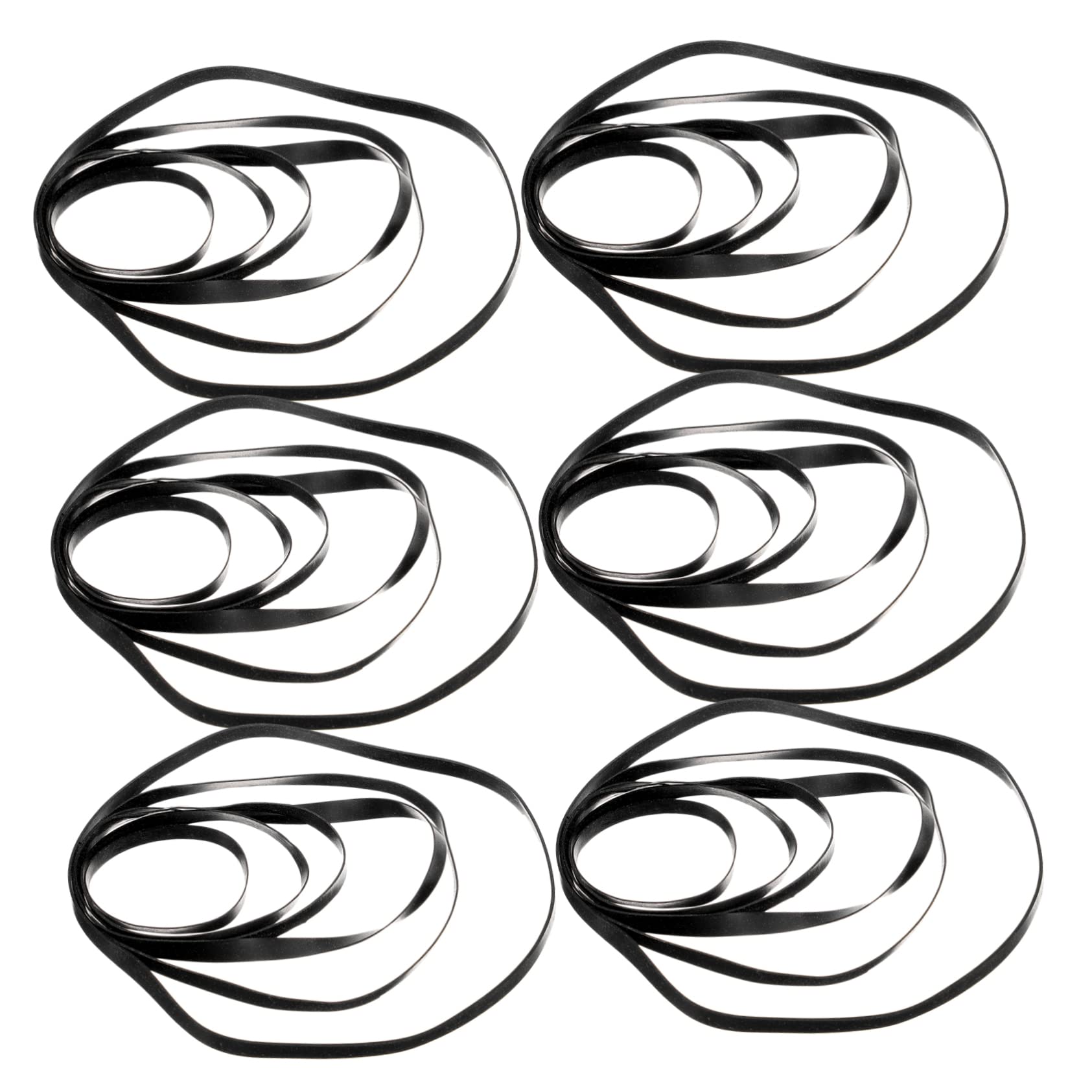 50 Pezzi Cinghie a Cassetta Quadrate 4mm in Gomma Per Registratori e Lettori Cassette, Sostituzione Resistente Per Manutenzione, Adatte a Videoregistratori e Unità Dvd