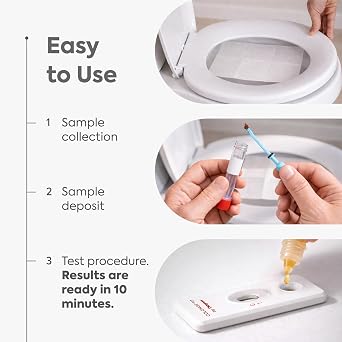 COLONOX At-Home Colon Screening Test Kit Easy to Use Fecal Occult Blood (FIT or FOB) Colon Test for Early Detection (1 Test)