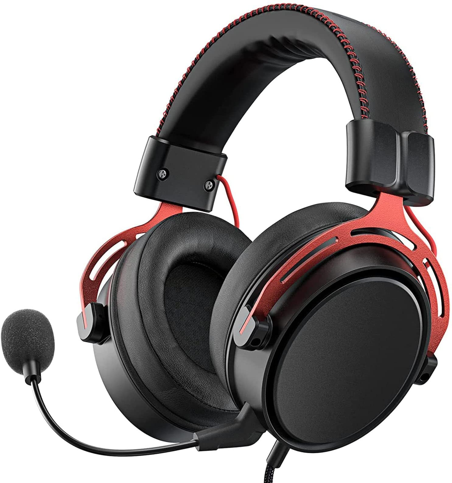 Gaming Headset with Noise Canceling Microphone,50mm Driver Wired Stereo
