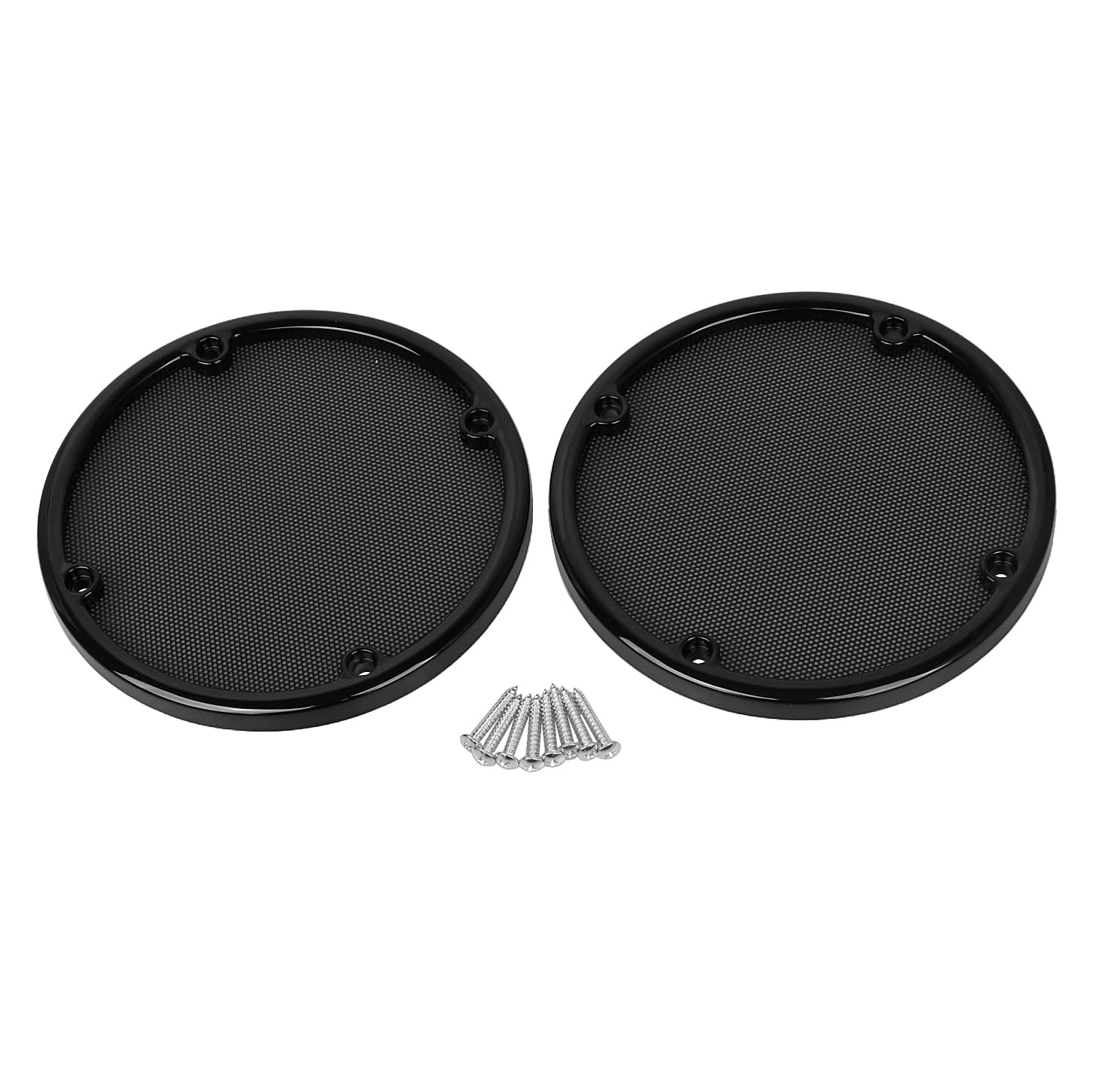 Black Rear Speaker Trim Grills Mesh Covers For Harley Trike Street Glide FLHXXX 2010–2011 Street Glide FLHX 2006–2013 Electra Glide Classic FLHTC 1996–2013