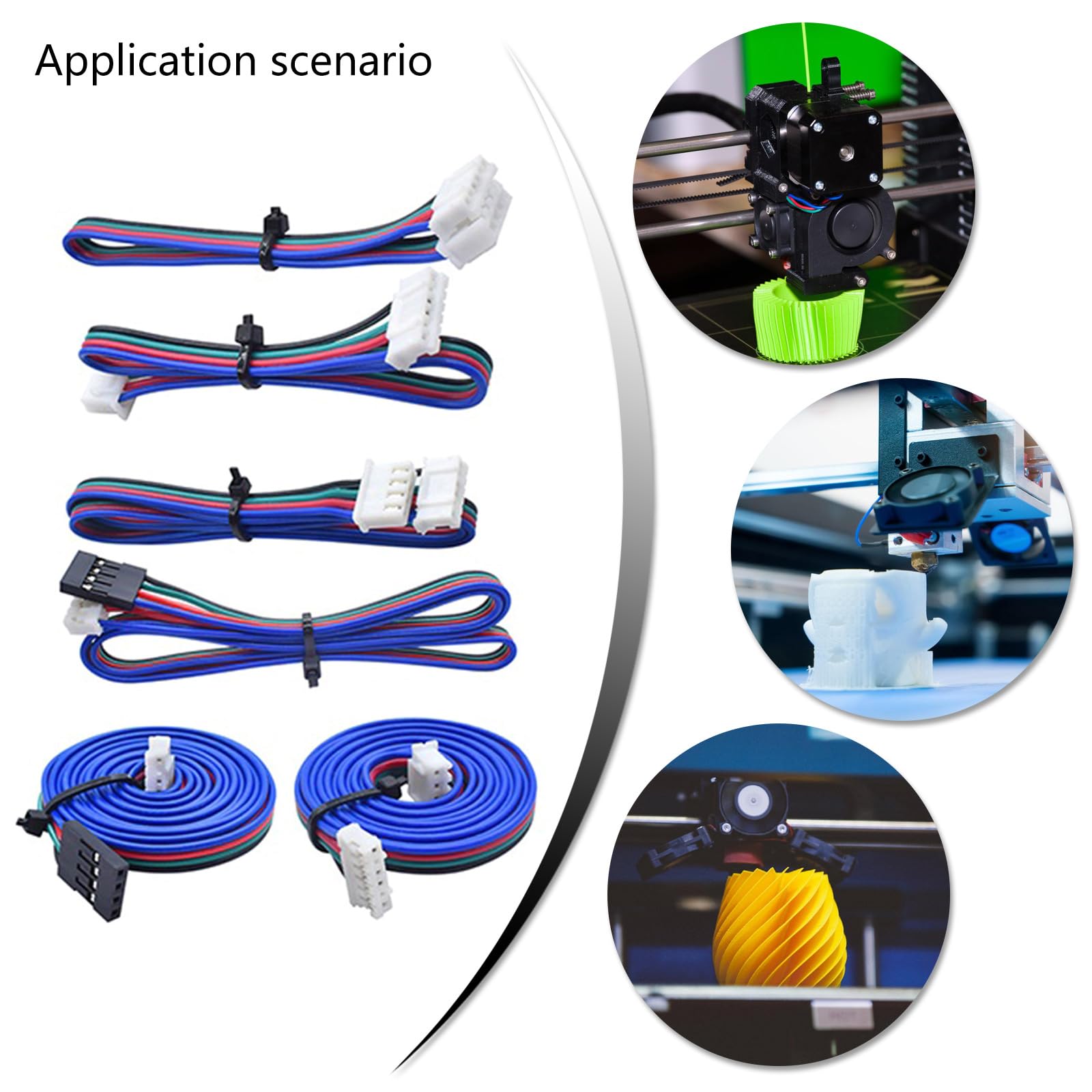 専用♡ Amazon.co.jp: ステッパーモーターケーブルXH2.54端子ライン4ピンから6