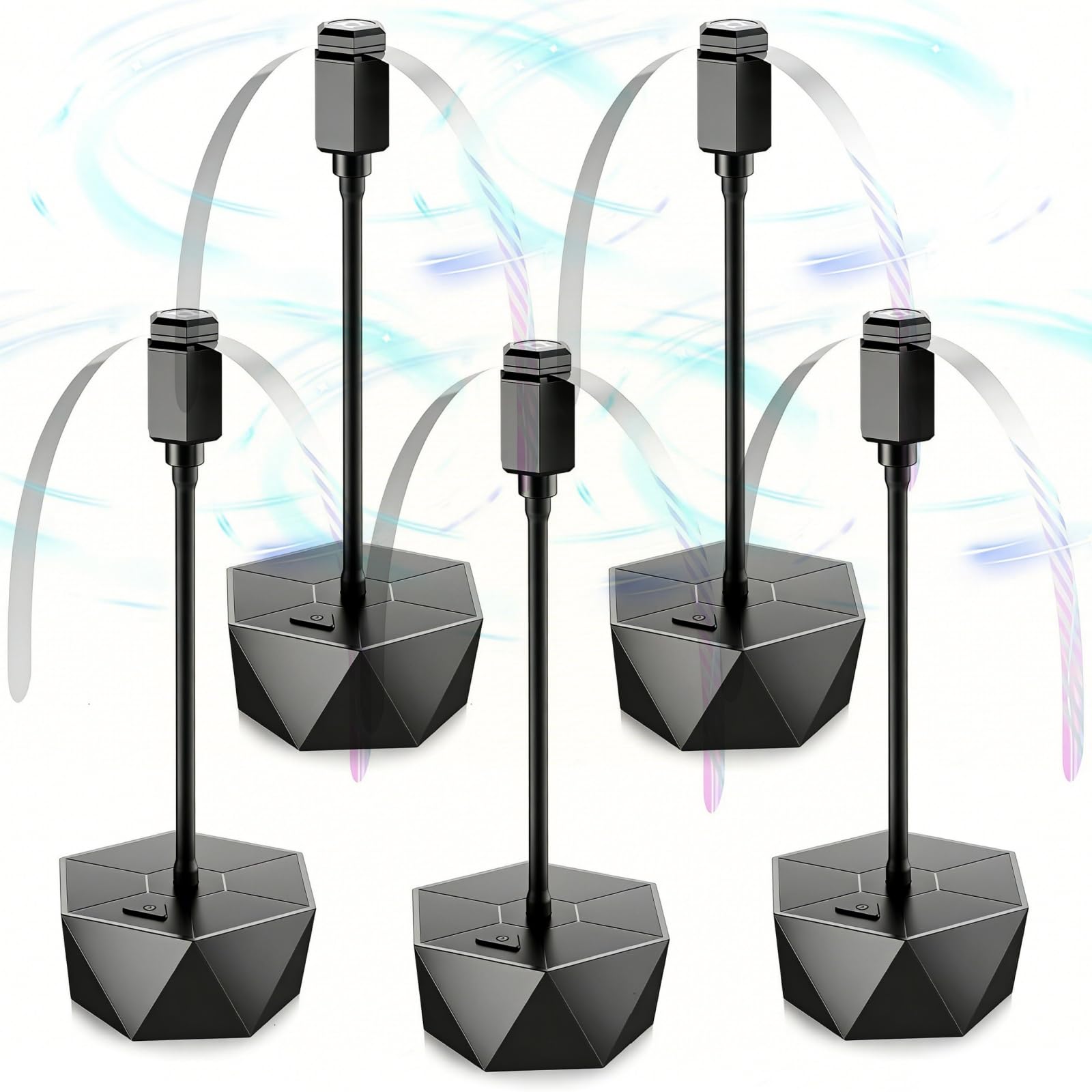 Ventilador repelente de la mosca con cuchillas holográficas para mesas – 5 unidad