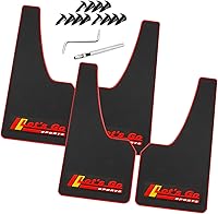 Vista 8 de Universal Mud Flaps Fits Most SUVs/MPVs, Not Full-Size SUVs- Standard Size 4-Piece Soft Glue Fenders Splash Guards Set, Heavy Duty Flexible