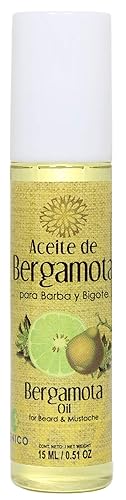 Aceite de Bergamota para Barba y Bigote, Aceite de Bergamota para Barba y Bigote, 0.5 fl oz / 0.51 oz marca Lenico