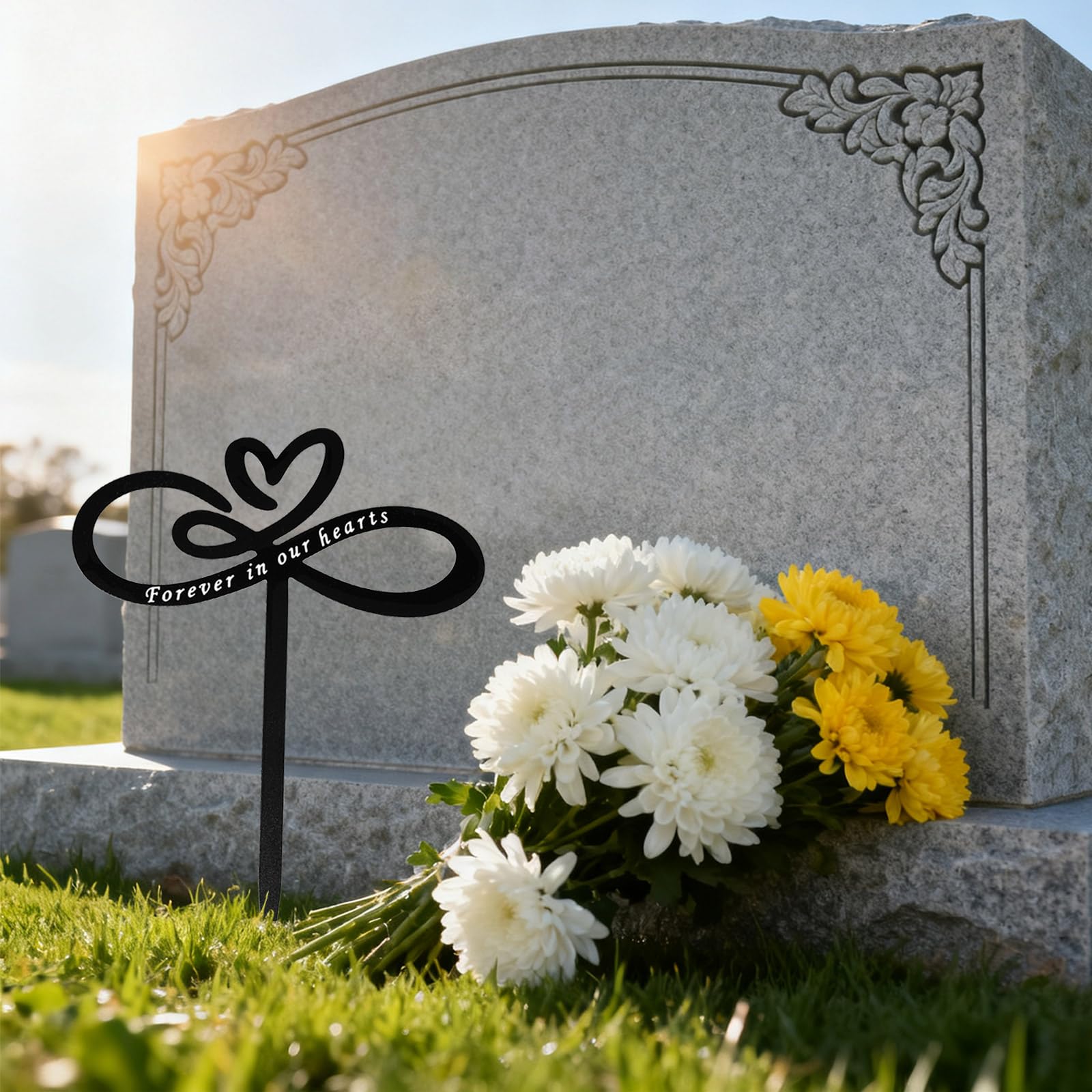 Targa Commemorativa Metallo Decorazione Funeraria per Cani Gatti Resistente alle Intemperie Segno Memoria Duraturo per Tomba Giardino Cortile Esterno Prato