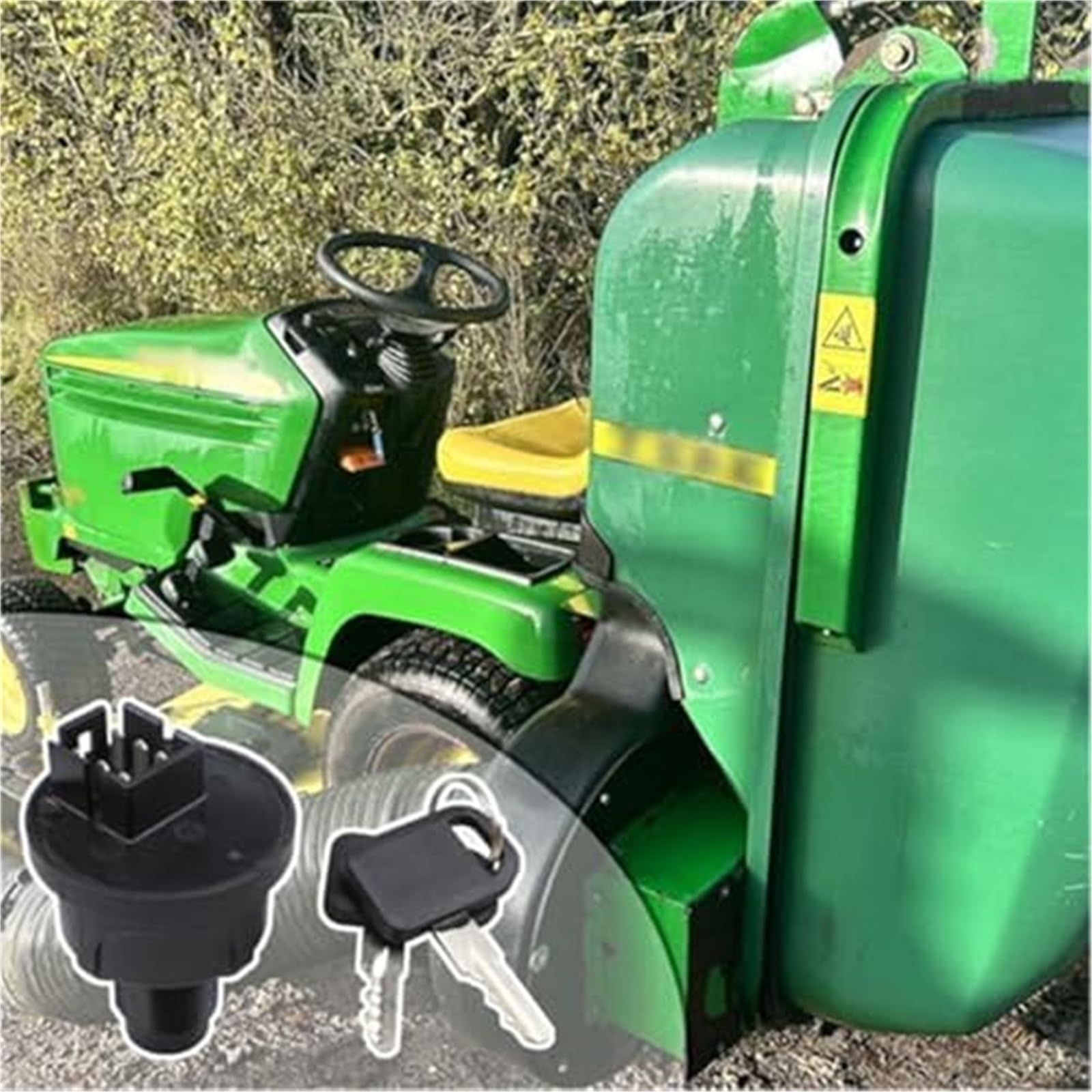 Interruptor de encendido, para John Deere, para 345 355 636M 648R 652M 661R GT235 GT245 LX277 LX279 X595 XUV550 Z720E Z930M, AUC18708 Interruptor de encendido del cortacésped