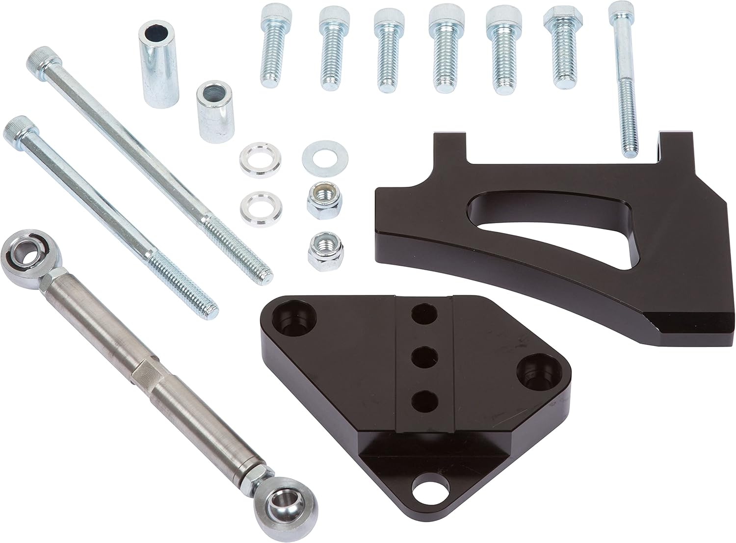 Air Conditioning Bracket for Ford Small Block - 289, 302 & 351W - Black Bright Dip Anodize