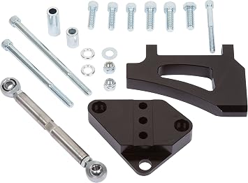 Air Conditioning Bracket for Ford Small Block - 289, 302 & 351W - Black Bright Dip Anodize