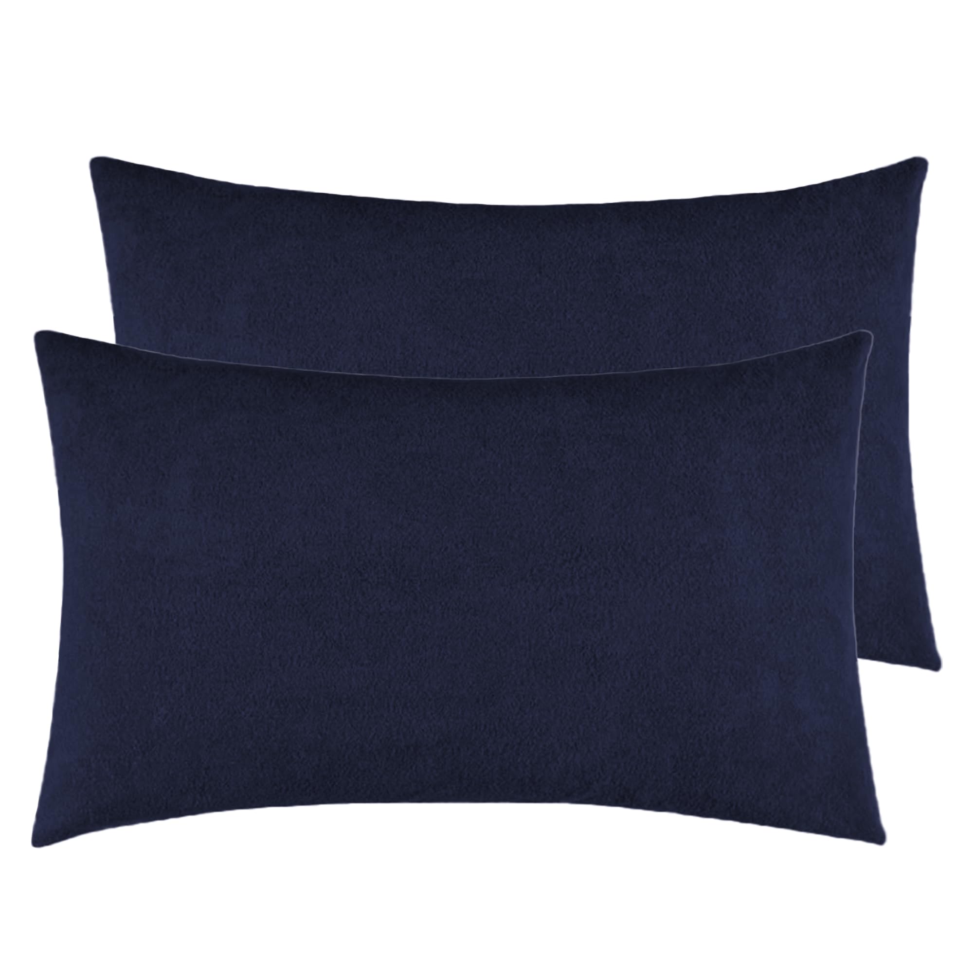 GADDA CO Waterproof Pillow Protector with Zip – Terry Cotton Pillow Cover, Protects Against Dust, Dirt, and Moisture | 200 GSM, Standard Size - 28x18 Inch, Dark Blue – Set of 2-picture-11