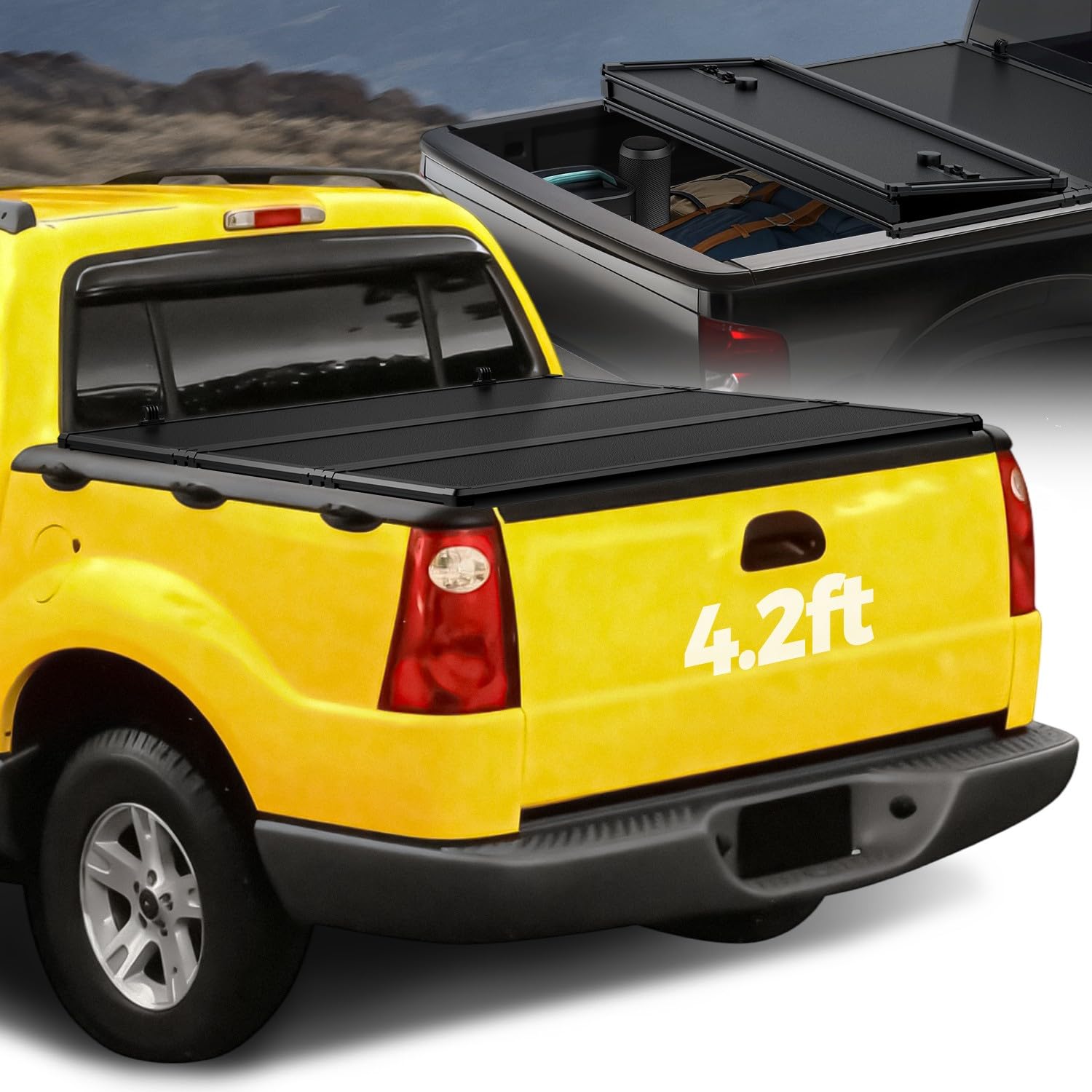 Auto Dynasty FRP Hard Tri-Fold Tonneau Cover