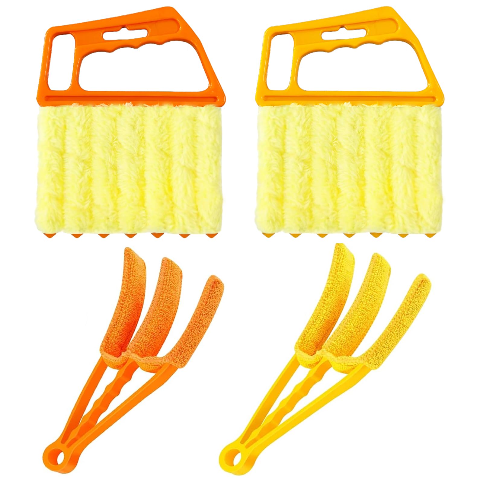 4 Pcs Blind Cleaner，Window Blind Cleaner Duster Tool and Window Venetian 7 Finger Dusting Cleaner Tool for Window Air Conditioner Duster Dirt Cleaner Housework