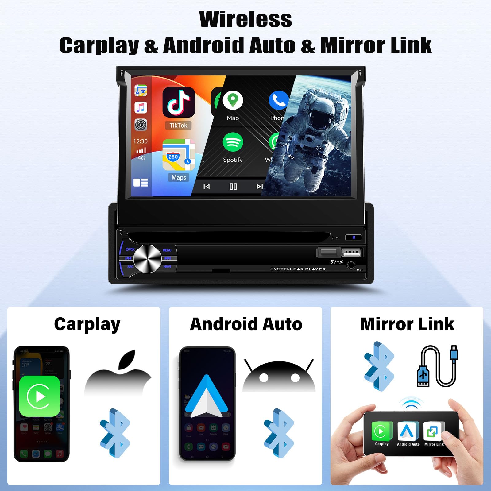 Android 13 Autoradio Für Jeep Compass 2017-2021 – 10,1 Zoll, Wireless Carplay, 2+64GB, Mit AHD-Kamera