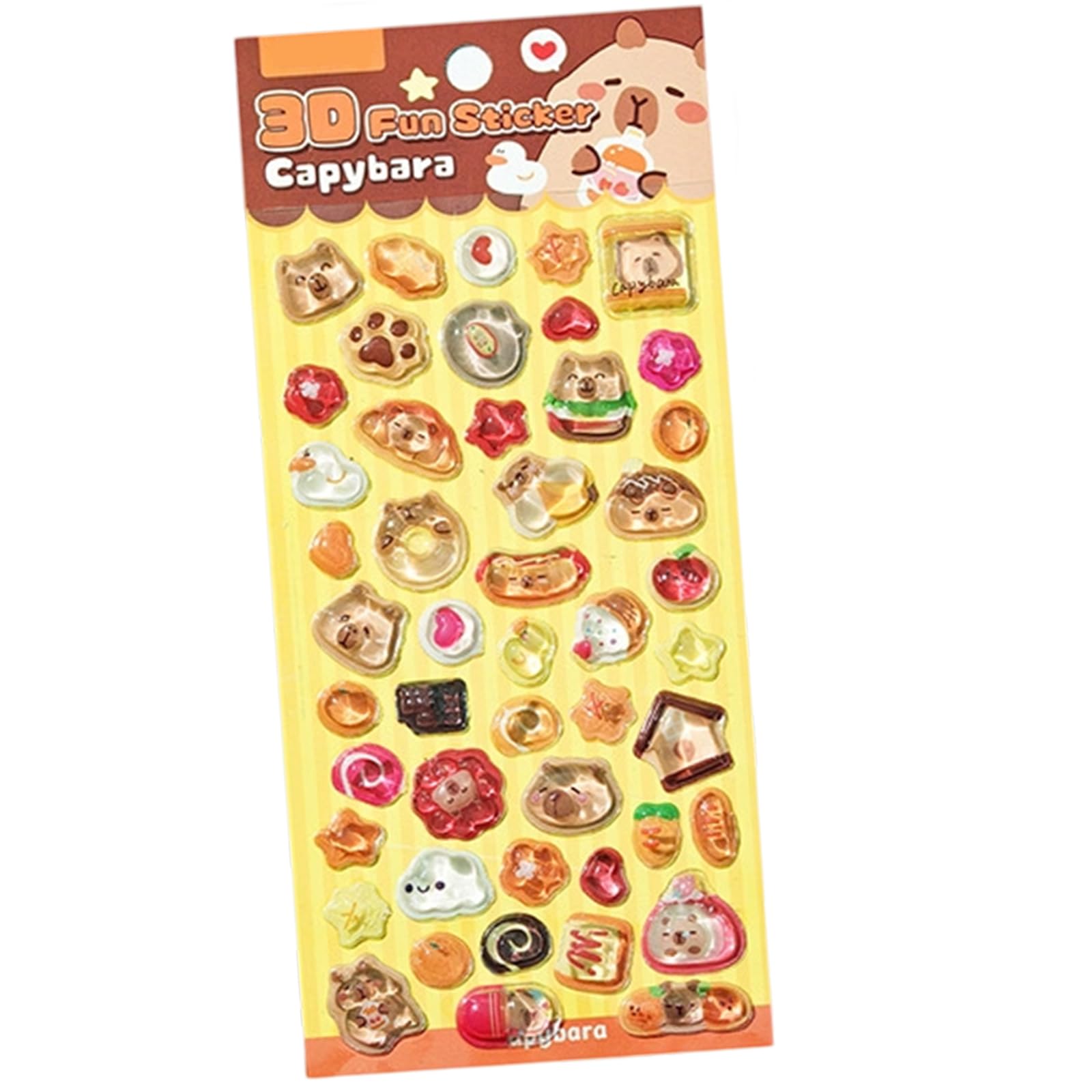 Embossed Animal Sticker Adhesive PET Resin Sticker for Art Craft Notebook Journal Phone Case Laptop Scrapbooking Relief