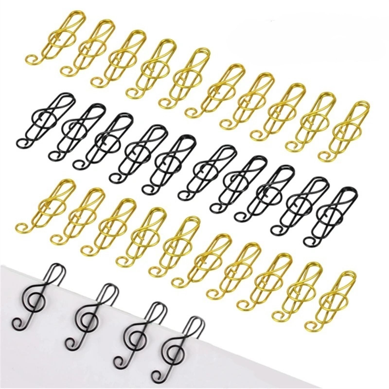 Büroklammern, 20/40-Notiz-Büroklammern, dekorative Bindemittelformen, Schreibwarenklammern(40PCS Mix)