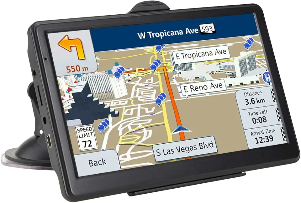 Navegação GPS para carro, navegação GPS para caminhões, trailers e carros, alertas de motorista, instruções passo a passo, mapa de 2025 e mapa de atualização gratuita