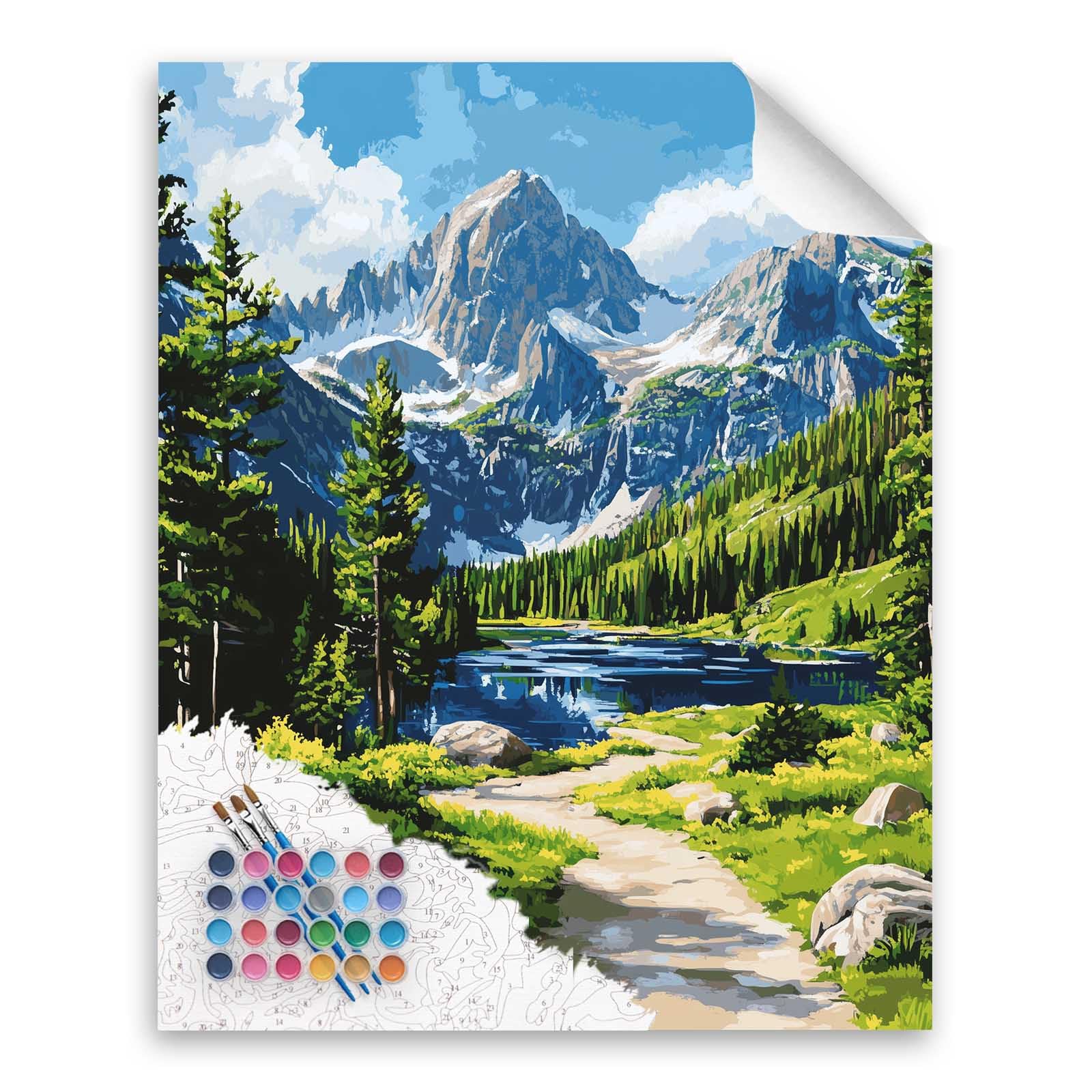 Amazon.co.jp: Cawpom Paint by Numbers ロッキーマウンテン国立公園