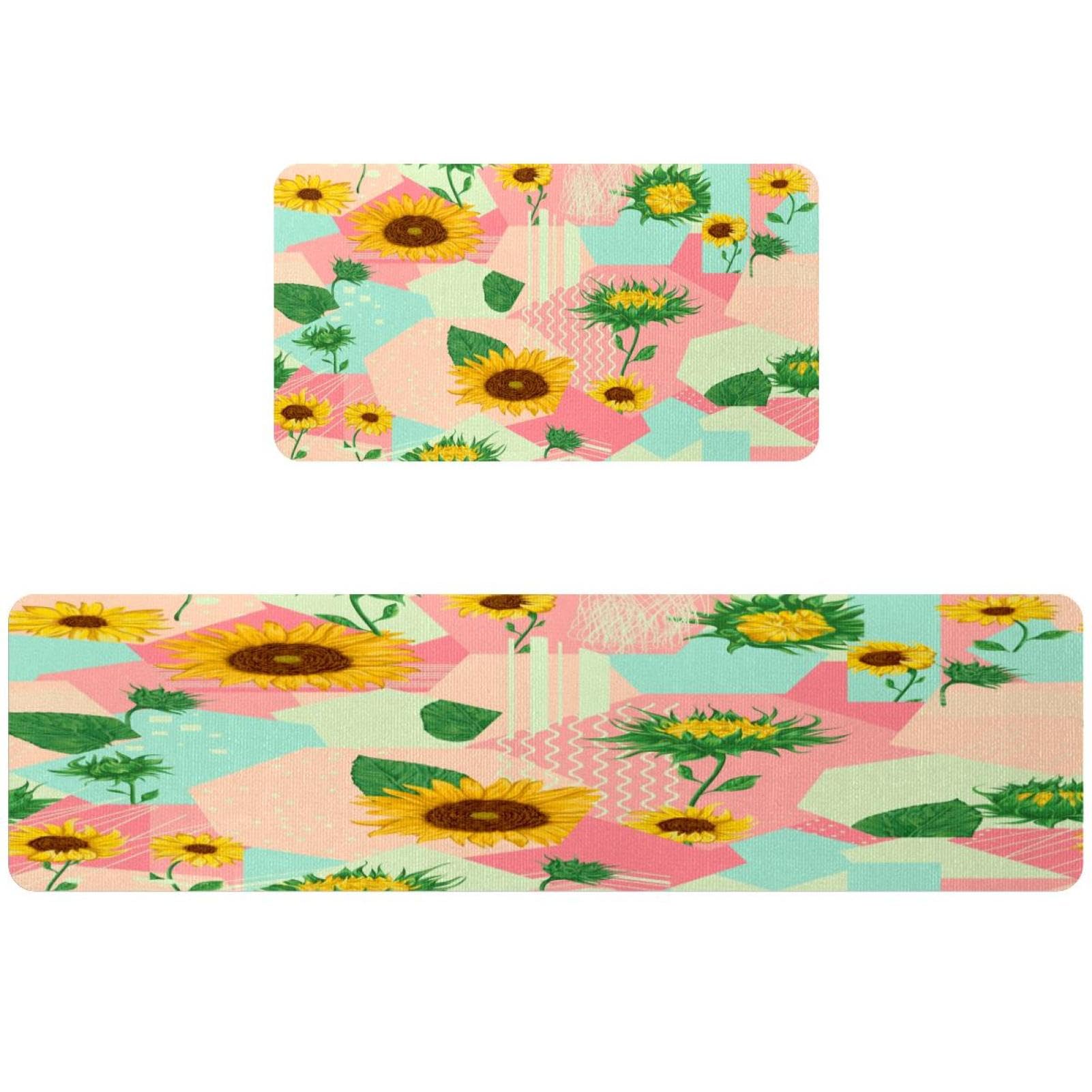 Tapis de cuisine lavables fini les glissades lot de 2 antidérapants