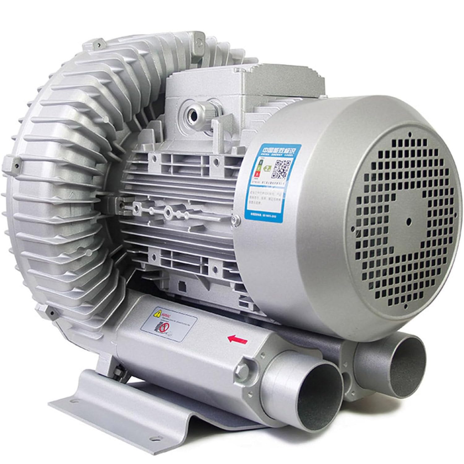 WTTWW Regenerative Blower,Side Channel Blower,Vortex Blower,Single Phase,High-Pressure Vortex Ring Blower,Industrial Vacuum Pump for Air Blowing, 110V/220V 50HZ,1100W/1.48HP