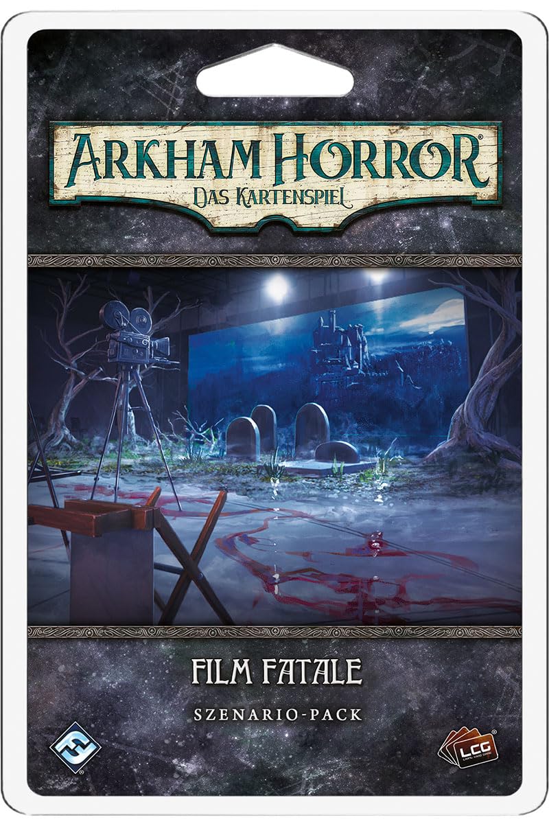 Asmodee, Arkham Horror: The Card Game - Film Fatale, FFG, Scenario Expansion, Expert Game, 1-4 Players, from 14+ Years, 1-2 Hours, German