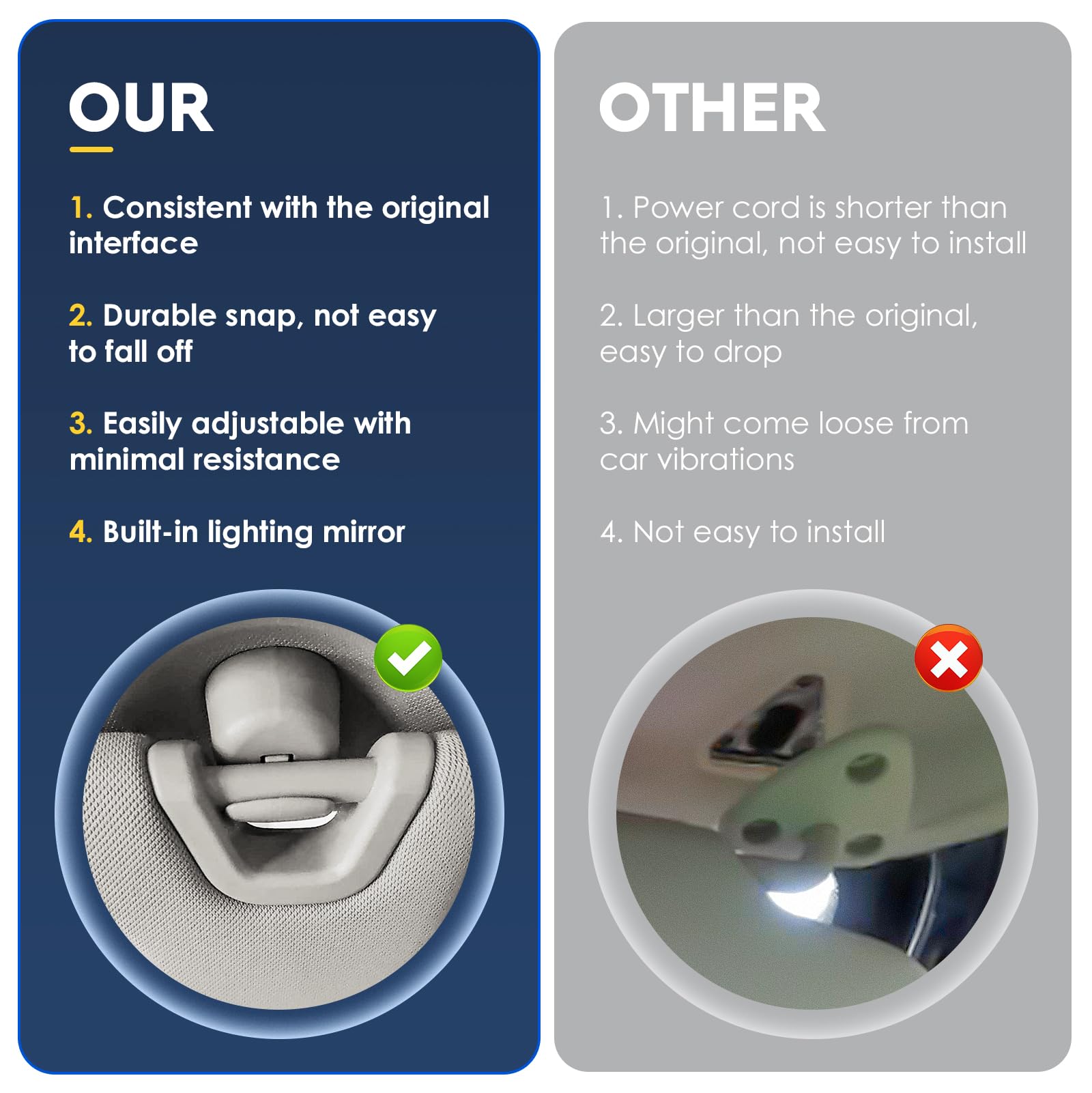 Aazon.co: FEXON Pair Sun Visor Left Driver Right Passenger Side Copatible With Hyundai