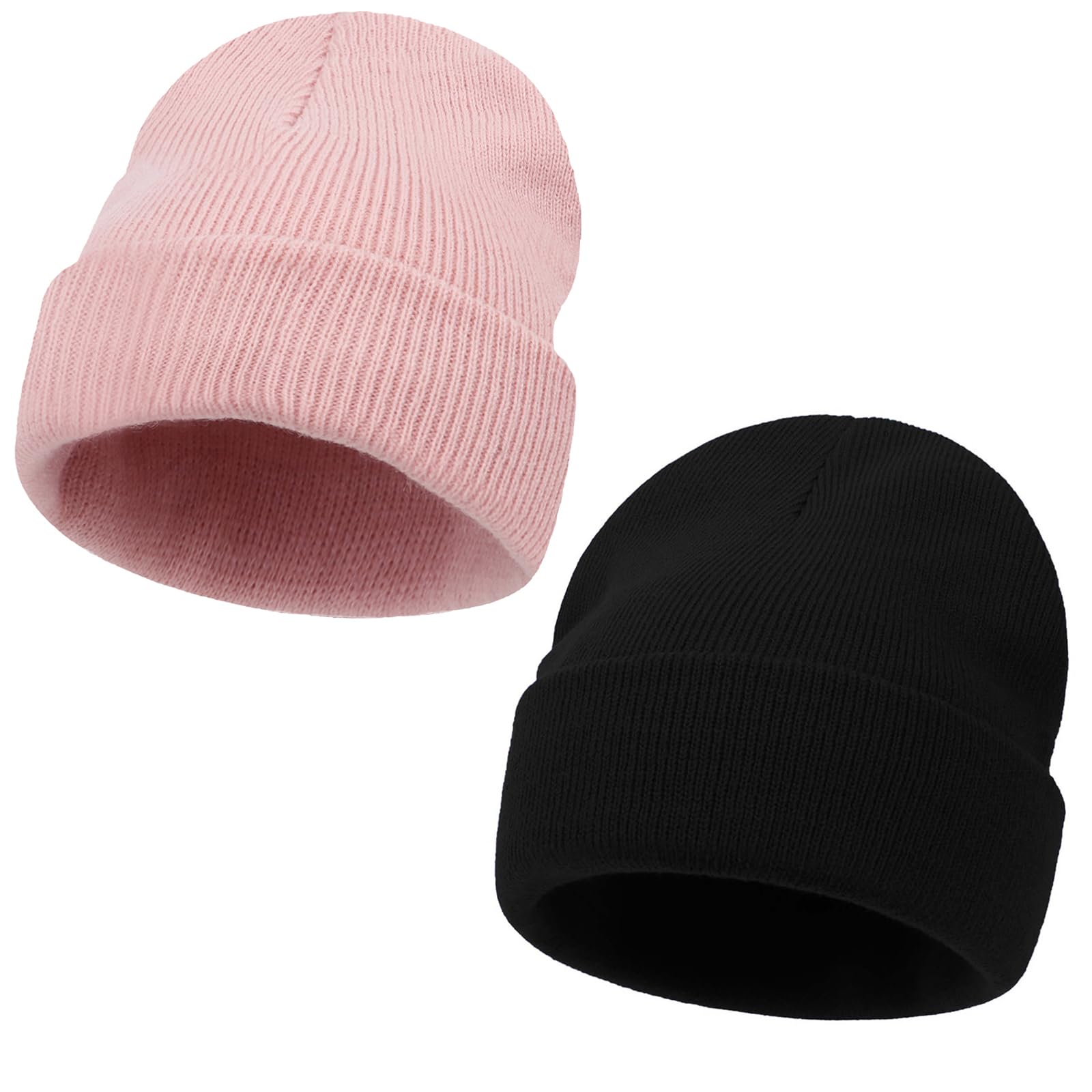 Kids Beanie Boys Girls Winter Hats Children Cuffed Knit Warm Skull Caps