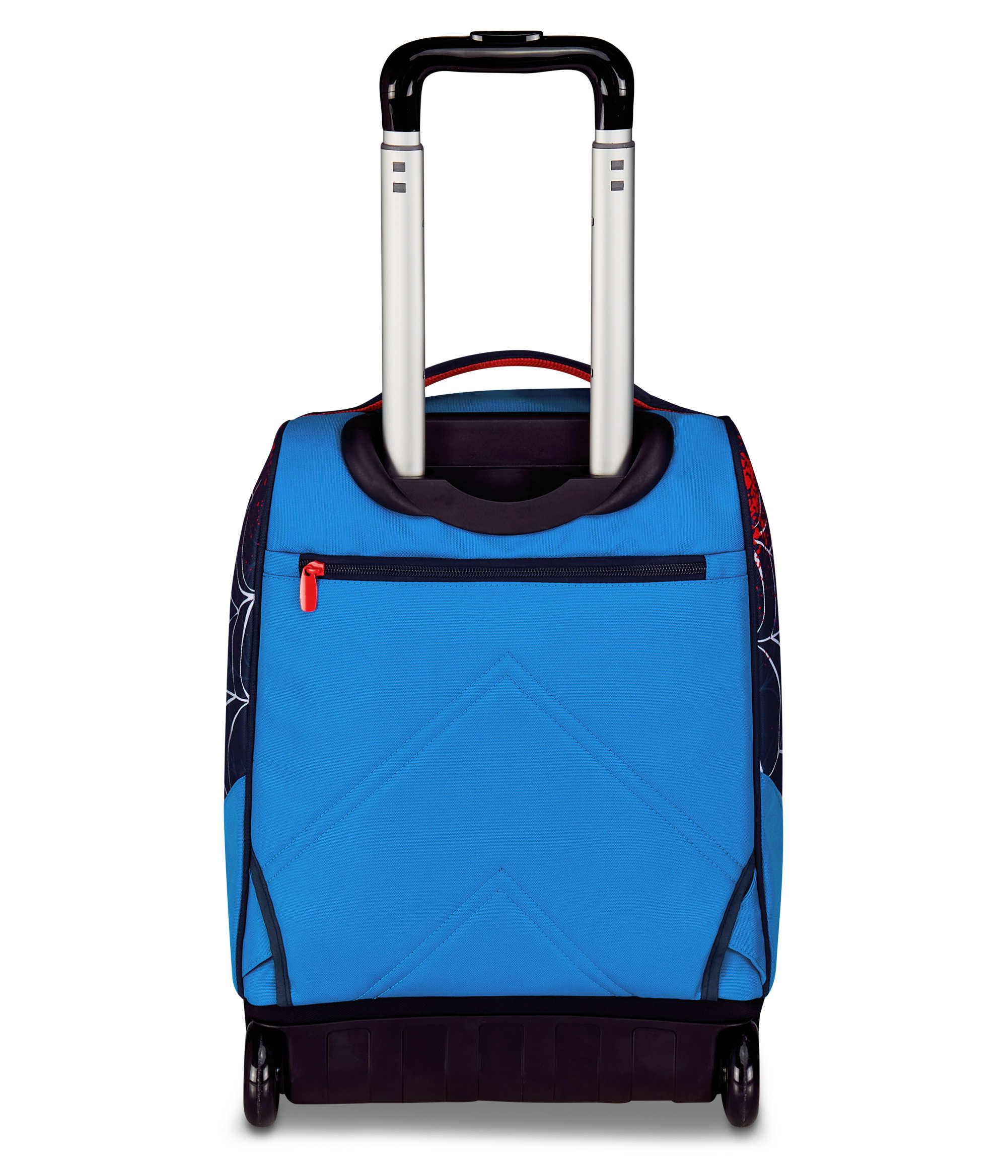 Seven Spiderman Big Trolley Scuola Fisso, Blu, 2 in 1, Doppio Uso, Trolley e Zaino, Zaino Scuola Elementare, Bambino