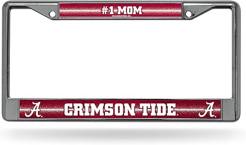 Miniatura 78 de Rico Industries NCAA 12 x 6 pulgadas, accesorio de automóvil cromado plateado brillante para automóvil/camión/SUV