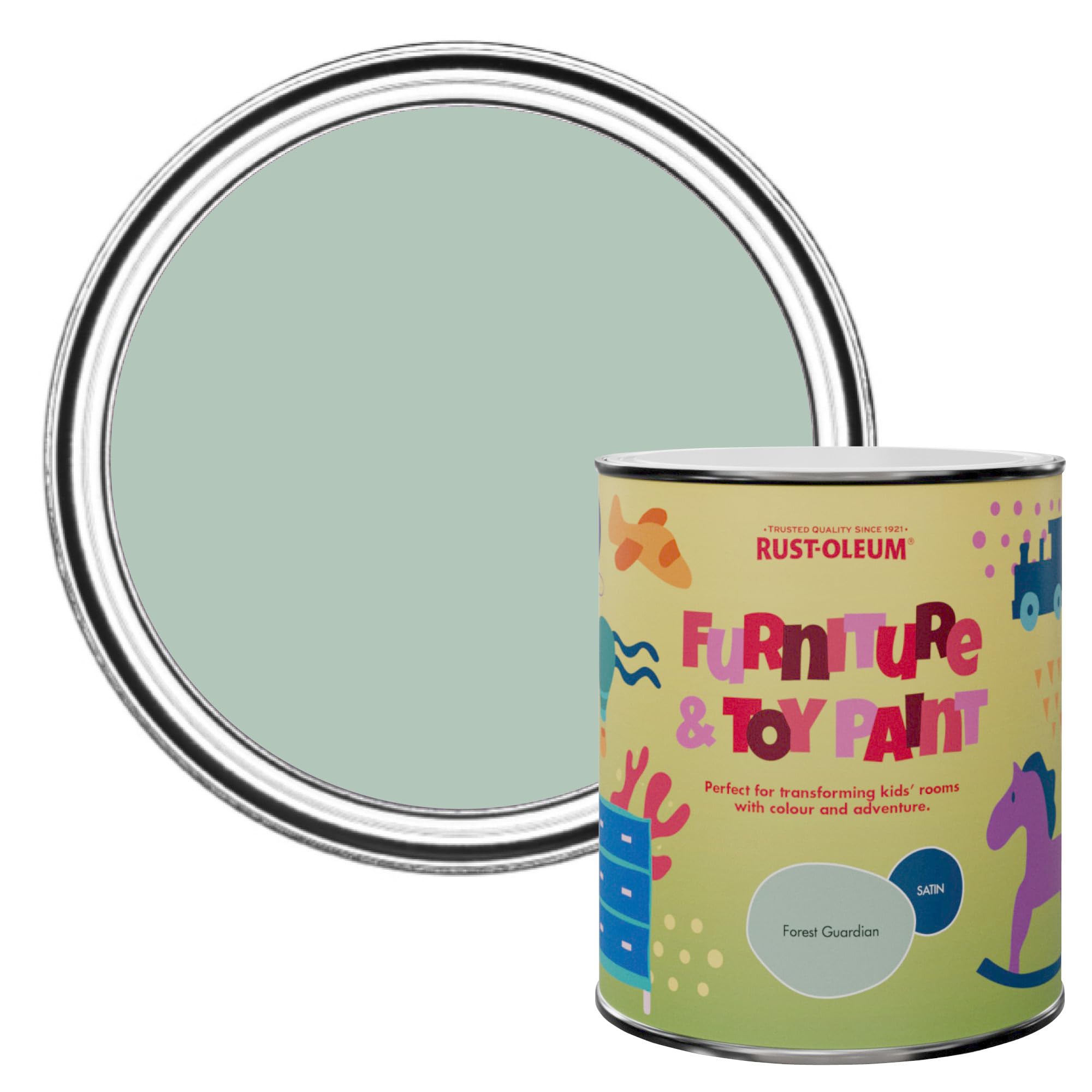 Rust-Oleum Furniture & Toy Paint in Satin Finish - Forest Guardian 750ml