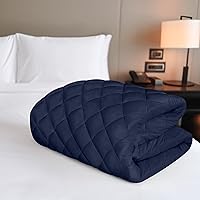 Vista 5 de Utopia Bedding - Cubrecolchón acolchado y ajustado, tamaño individual, protector y cubierta elástica para colchón con bolsillo profundo que se Azul