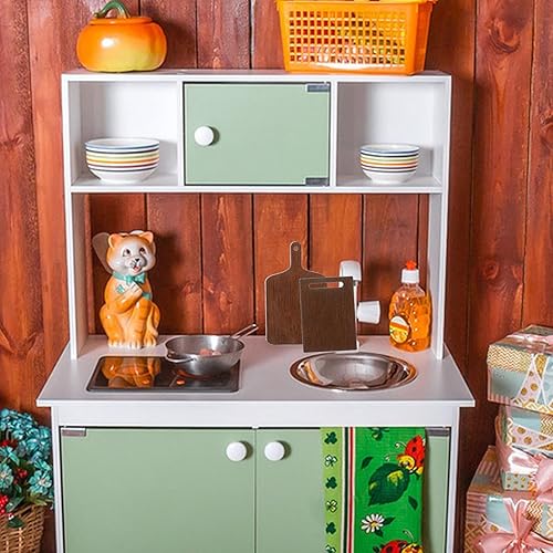 Miniatura 6 de Zerodeko 10 tablas de cortar para casa de muñecas, tabla de cortar de madera en miniatura, tablas de cortar de madera para cortar de embutidos para