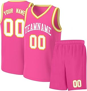 Camiseta de baloncesto reversible personalizada para hombres, mujeres, adultos y jóvenes, con logotipo de número de nombre