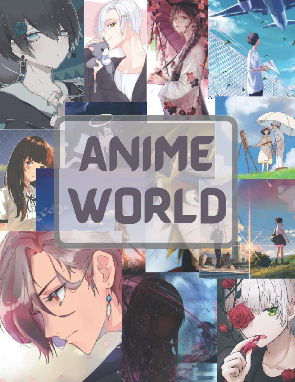 sketch book Anime world for drawings: this awseome sketch book for drawing, doodling or sketching 120 pages 8.5x11 inch 21.59 x 27.94 cm