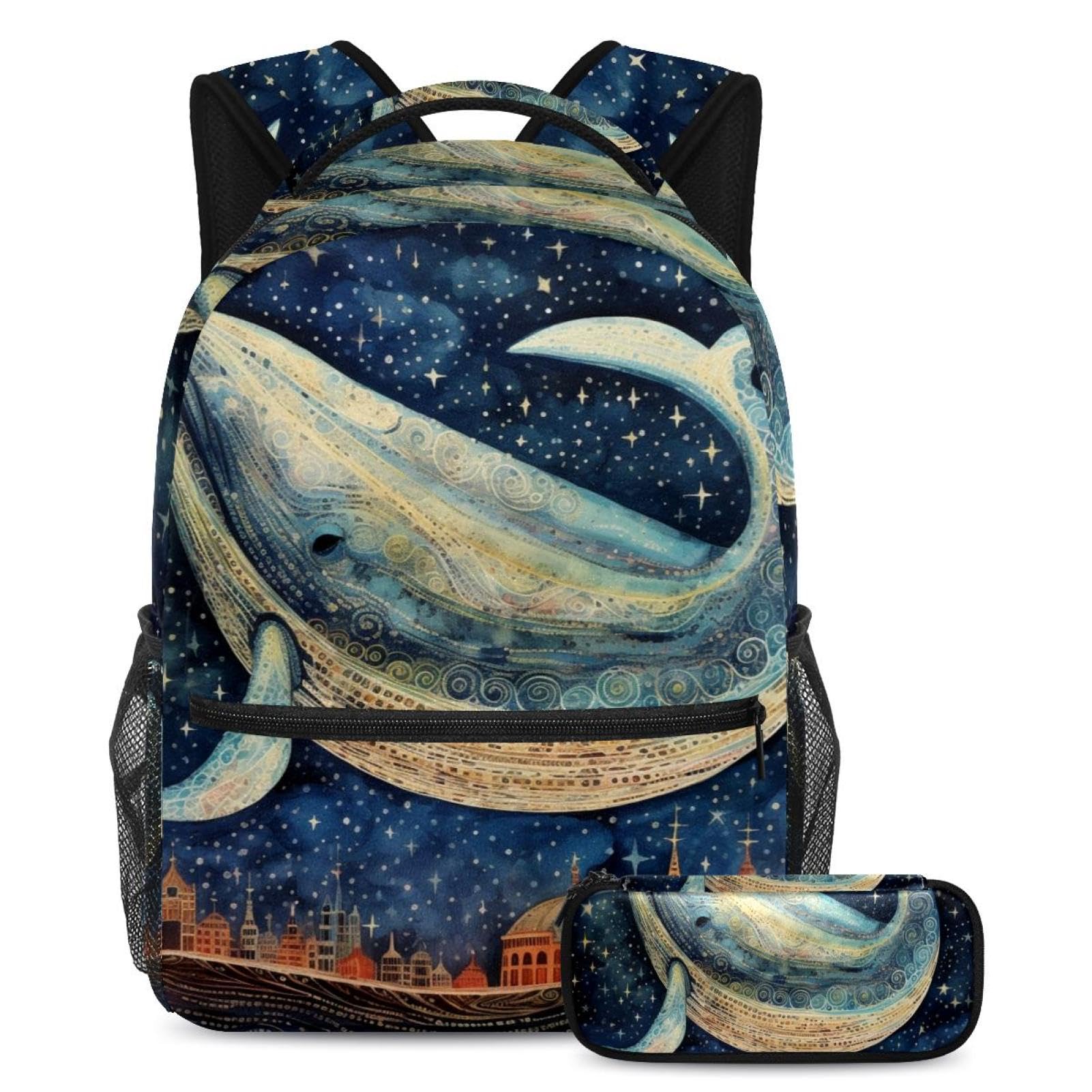 Sac à dos baleine multicolore idéal pour l'école et les sorties de week-end - 7