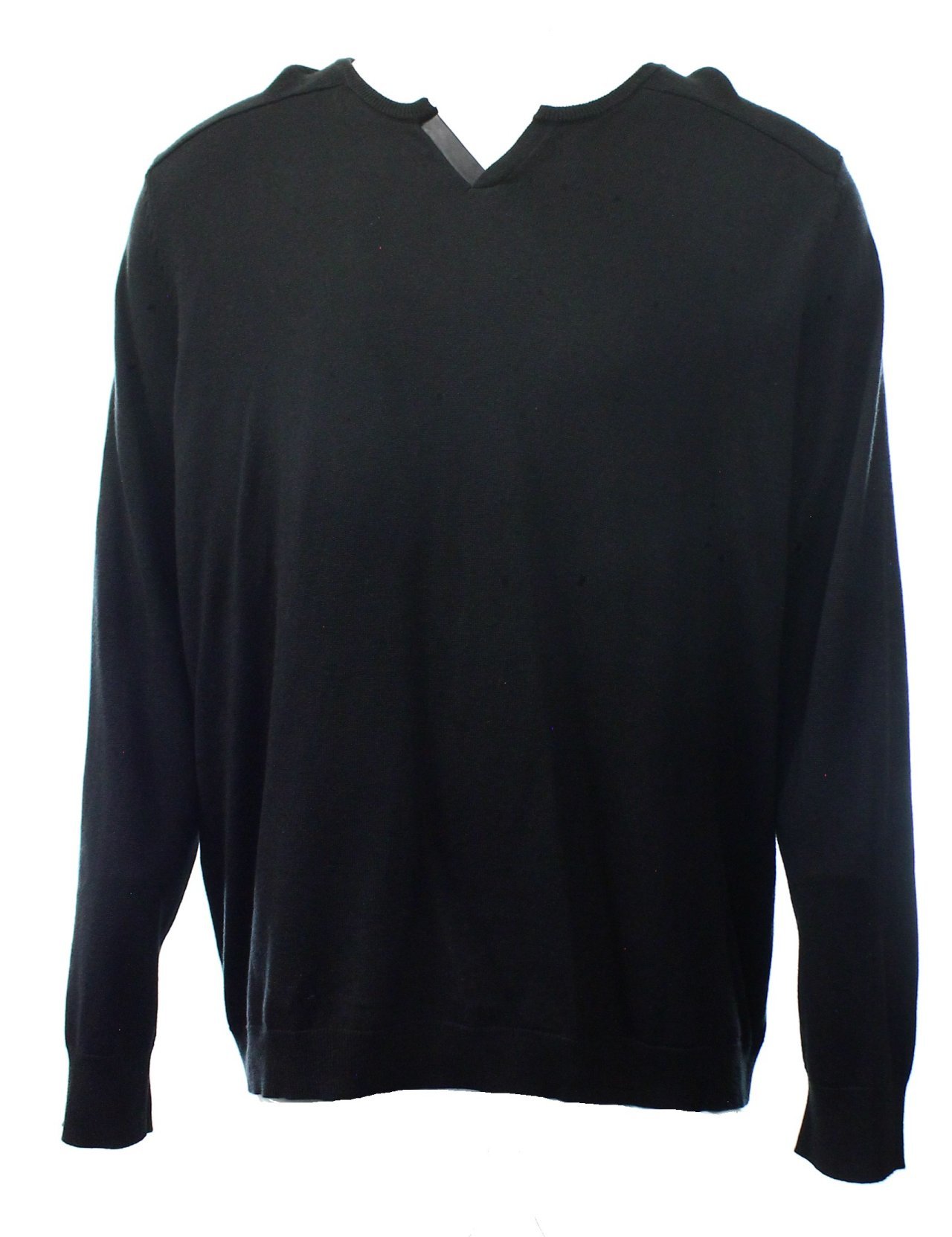 Calvin Klein Men's Cotton Modal Split Crew-Neck Sweater