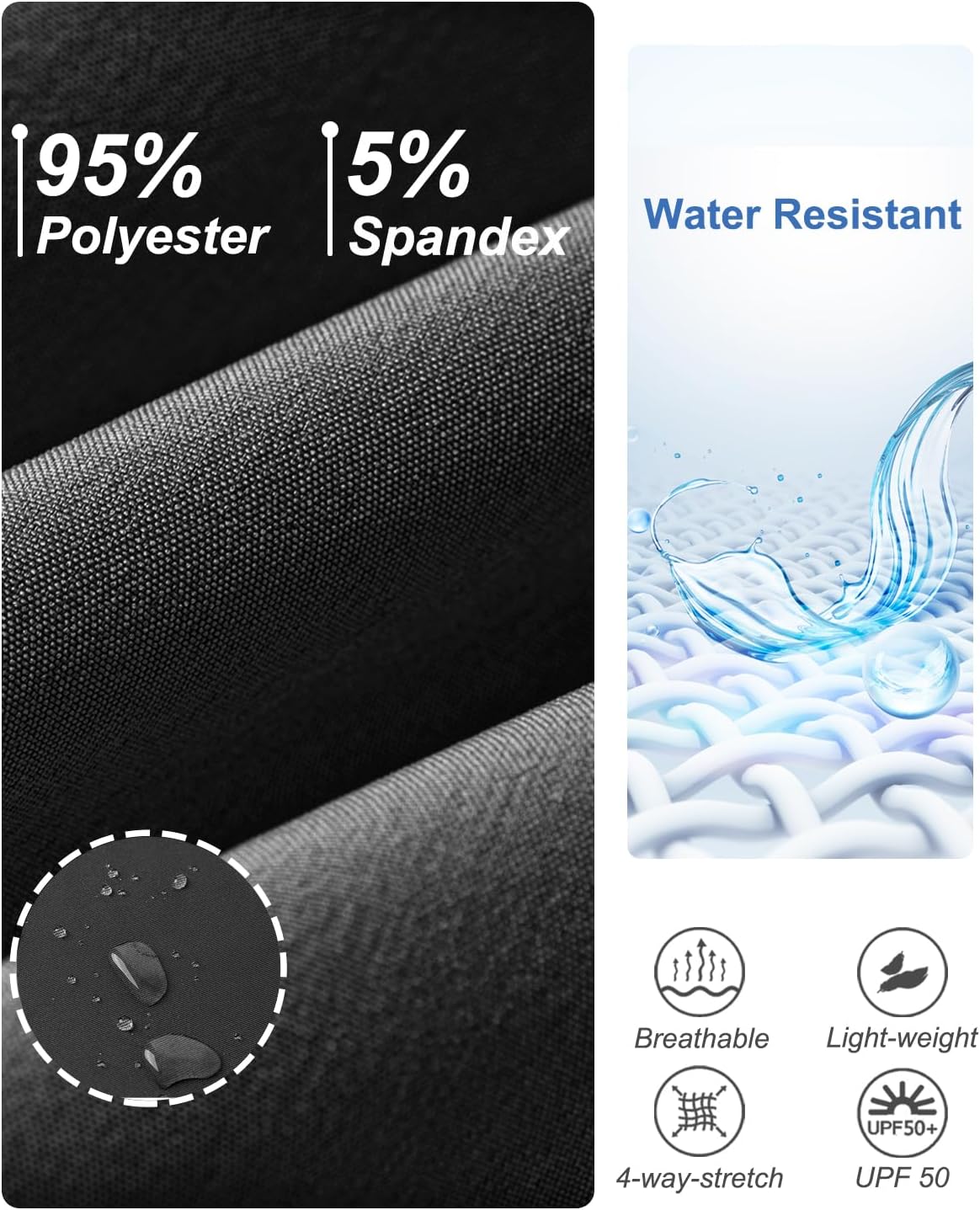 Youth Boys 2 in 1 Athletic Running Shorts with Compression Liner Lightweight Quick Dry Sports Workout Gym Shorts Zip Pockets - Image 6