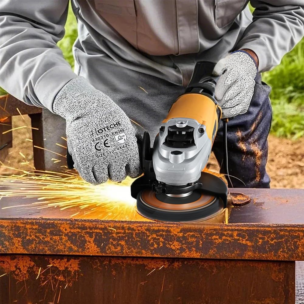 Hoteche 10 sztuk czarnych tarcz szlifierskich – 115 x 22,23 mm, do usuwania rdzy, usuwania lakieru, polerowania i szlifowania, tarczy CSD, szlifierek do piast kół, ściernic do metalu, kolorowe