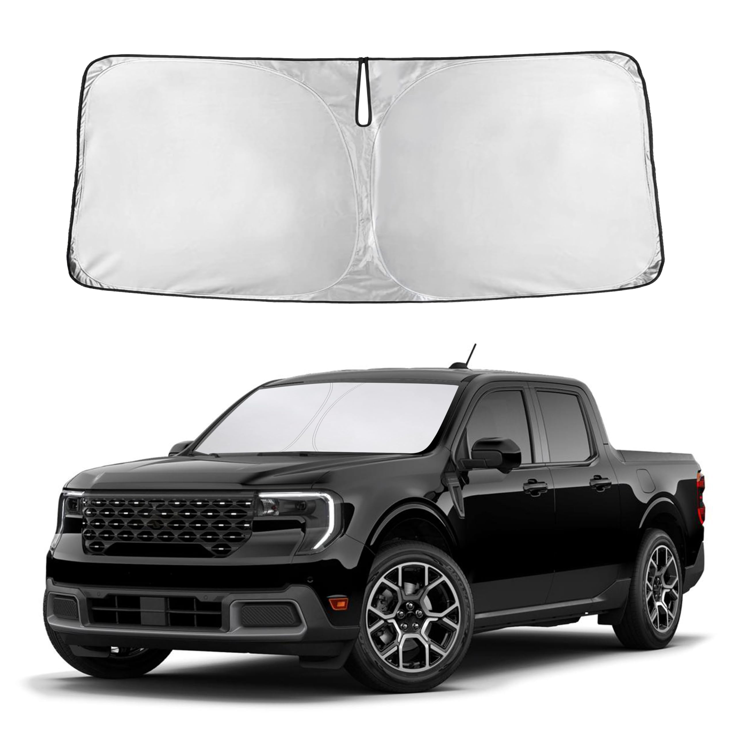 Autovir Windshields Sun Shade Fit for 2021-2024 2025 2026 Ford Maverick