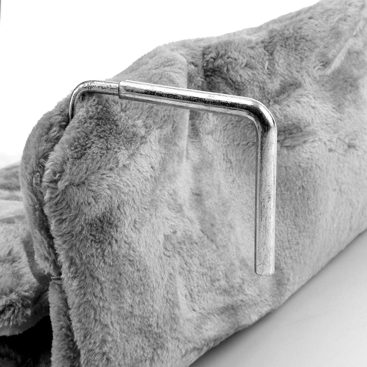 CanadianCat Company | Katzen Kuschelsack für Heizkörper | Grau | Liegemulde mit verstellbaren Bügeln