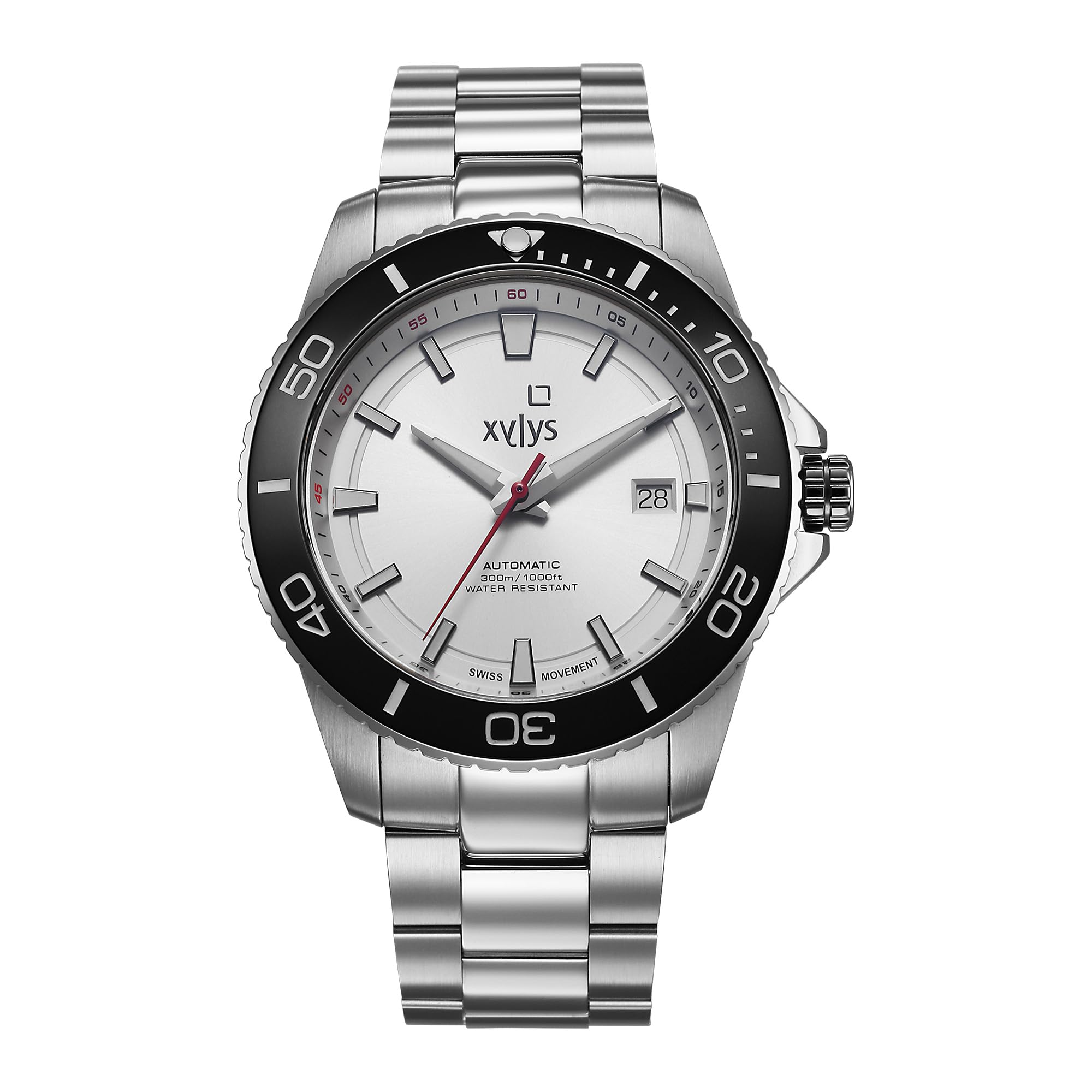 Xylys Xiphias Automatic Analog with Date Silver Dial Silver