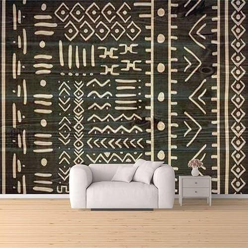 Tela de impresión africana sin costuras, diseño étnico tribal tradicional para despegar y pegar, papel tapiz extraíble autoadhesivo grande, rollo de