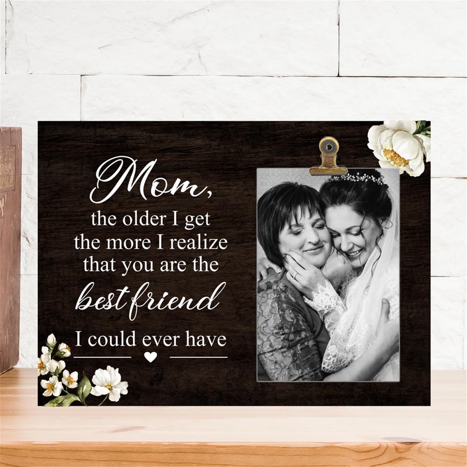 Azxcvbnm Mothers Day Wooden Pictures Frame With Sparkling Stickers