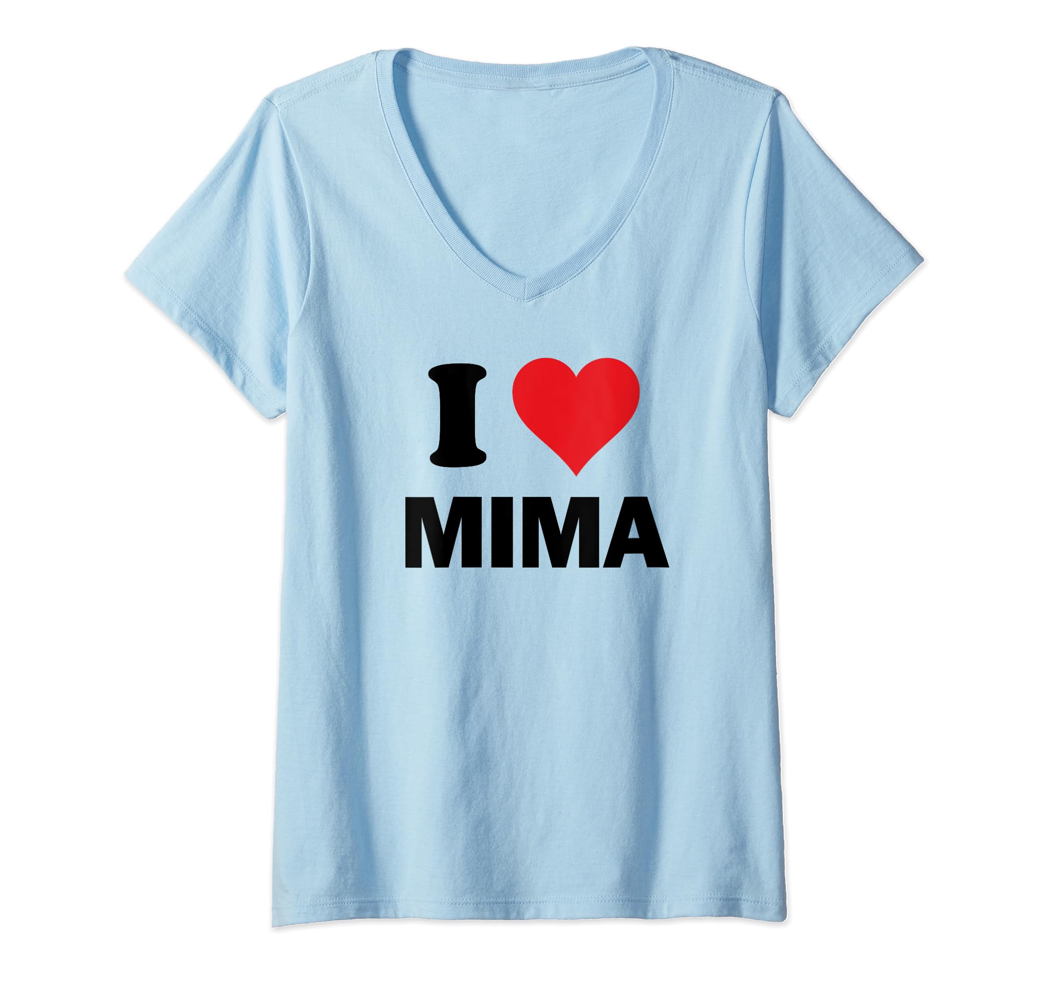 I Heart Mima Japan Love Japanese Souvenir Item V-Neck T-Shirt
