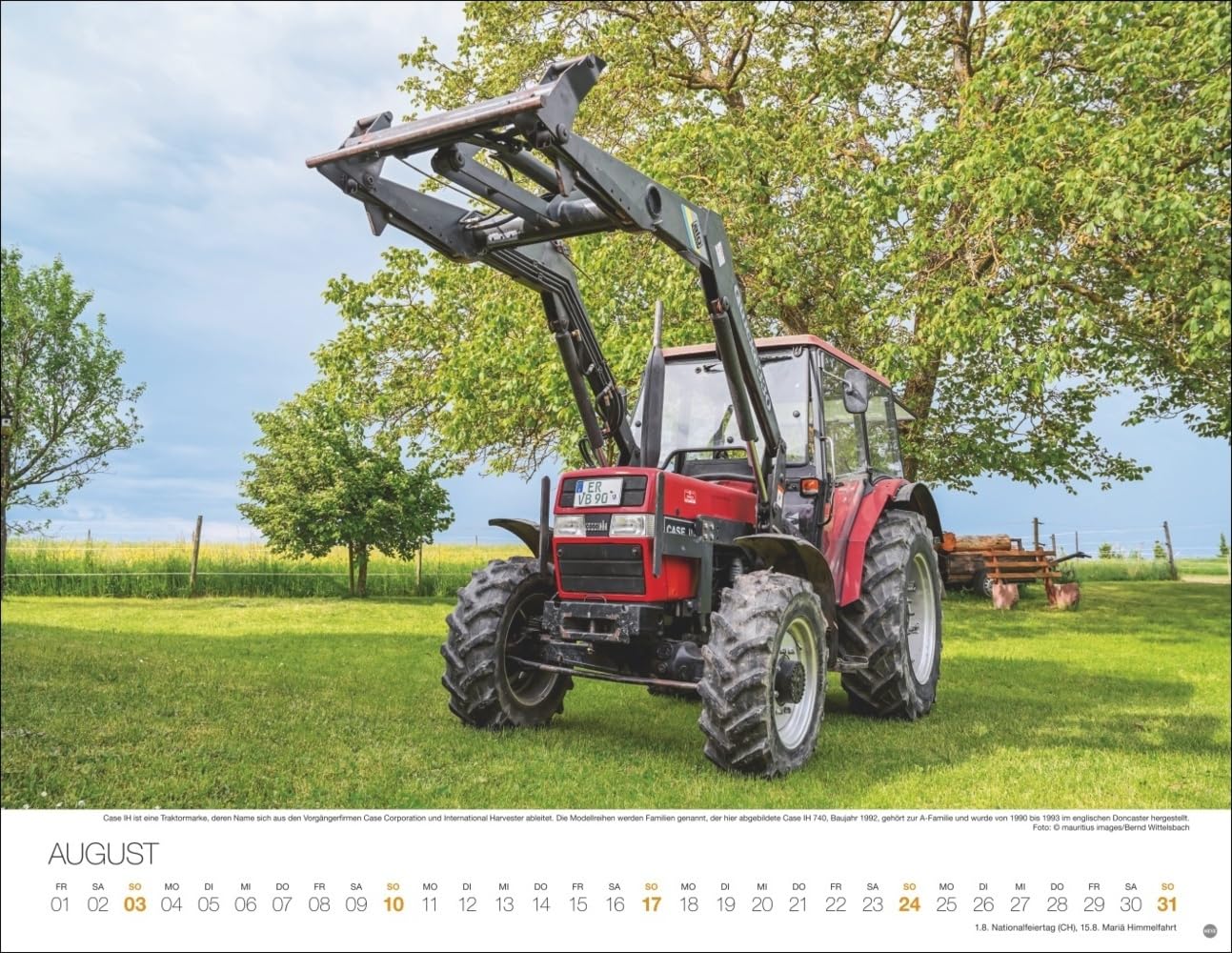 Starke Traktoren Posterkalender 2025: Exklusiver Wandkalender mit 12 beeindruckenden Traktoren. Hochwertiger Foto-Kalender 2025. Von Lanz über Porsche bis John Deere. 44 x 34 cm.