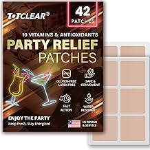 Party Relief Patches: Party Recovery Patches - Use Before Drinking Wake Up to a Better Morning (42pcs)