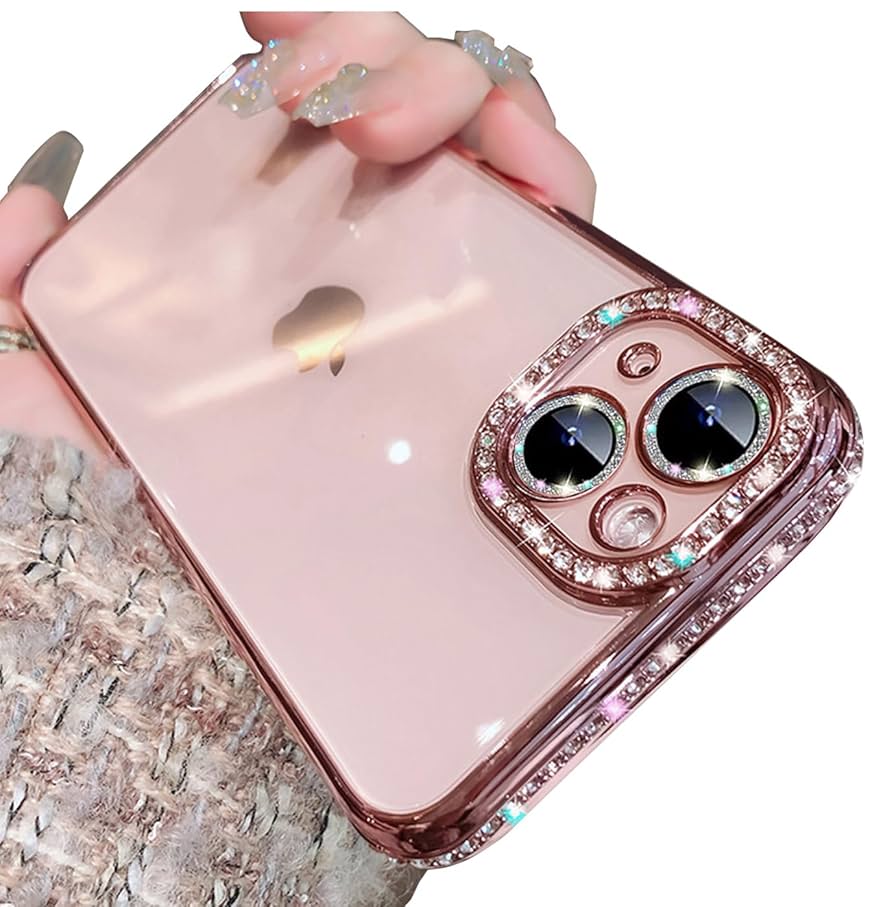 Amazon.co.jp: AMAZFCCY ラインストーンケース iPhone 15 6.1