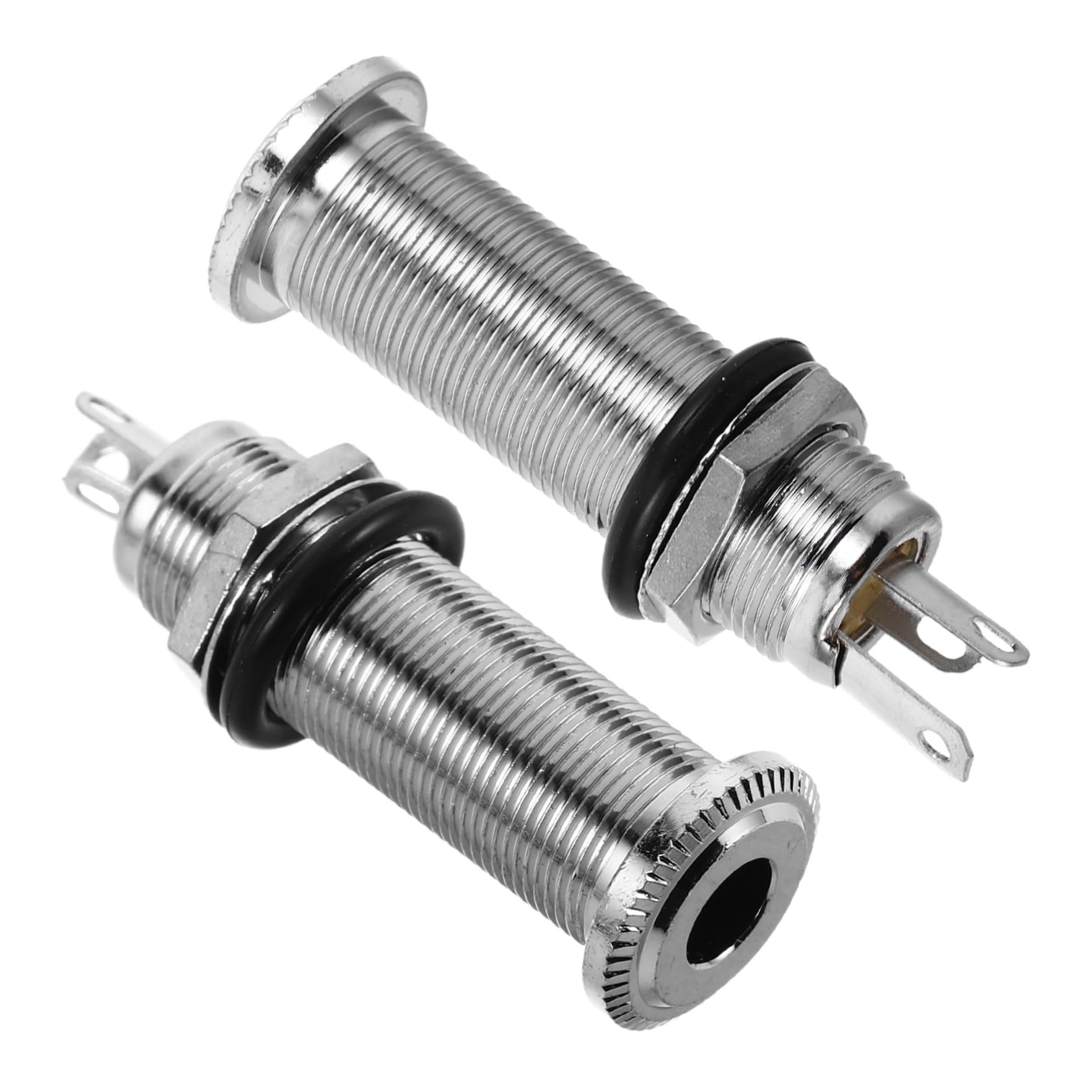 GLSTOY Guitar Fittings 2pcs Threaded Cylinder Output Jack Plug Electric Guitar Accessory Flush Mount User-friendly Design